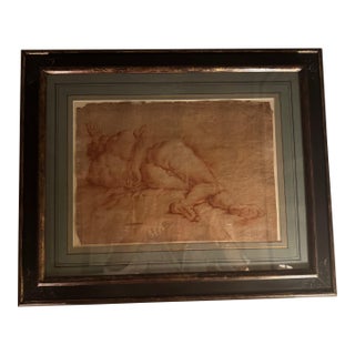 17th Century Domenico Maria Canuti (Bologna 1625 - 1684) Male Academy Drawings For Sale