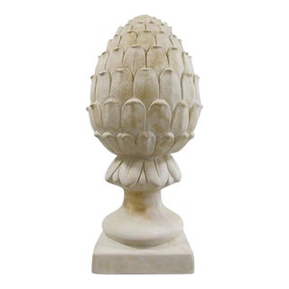 Vintage Large Artichoke Plaster Sculpture For Sale