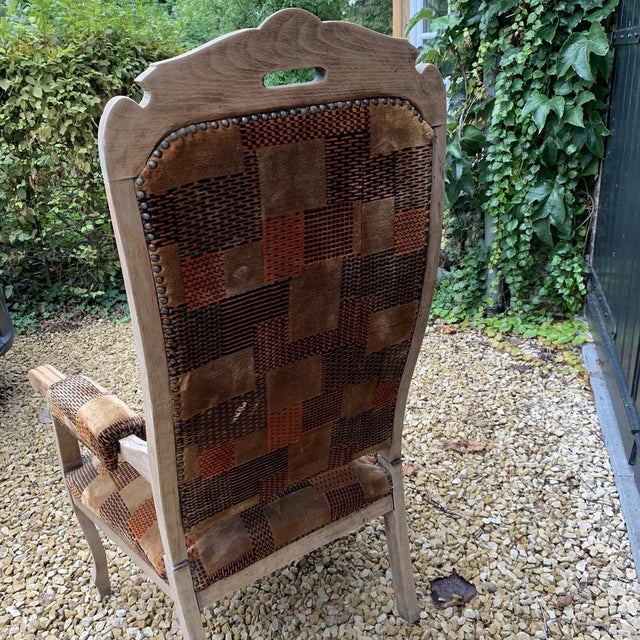 Voltaire Chair with Carved Ridge For Sale - Image 9 of 14