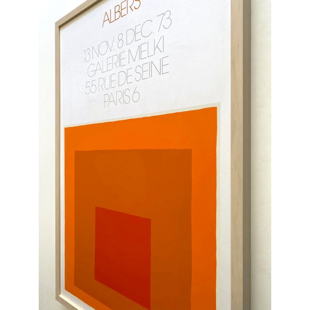 【マリポ様】Josef Albers ポスター JOSEF ALBERS RARE 1973 MODERNIST SILKSCREEN PRINT FRAMED