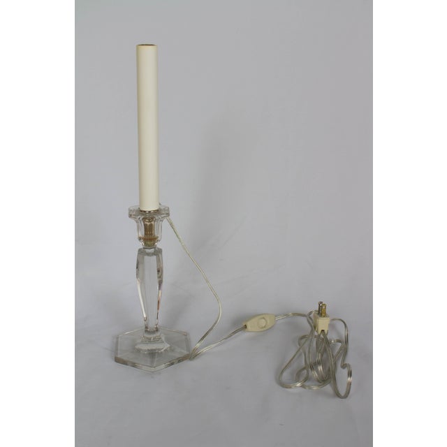 Custom Antique Glass Candlestick Table Lamps a Pair Chairish