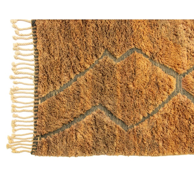 Large Hand-Knotted Wool Rug by Azele Studio For Sale - Image 4 of 10