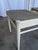 Vintage White Wooden Chair with Fabric Seat, 1970s For Sale - Image 11 of 18