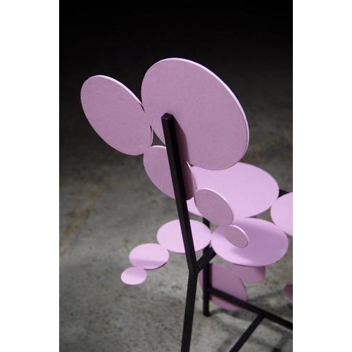 Japanese Spring Chair in Steel by Frederic Gaillard For Sale - Image 4 of 8