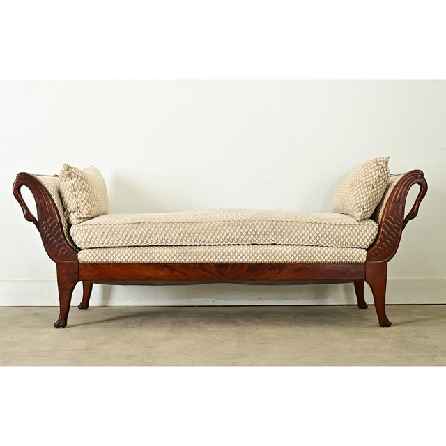 Early 19th Century French 19th Century Empire Mahogany Daybed For Sale - Image 5 of 12