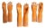 Porcelain Lungavilla Glove Molds from Pirelli, 1970s, Set of 6 For Sale