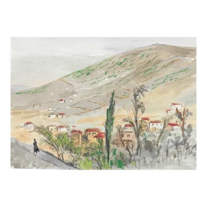 1950s Ivy Attwell Watercolor of Kastela Coatia