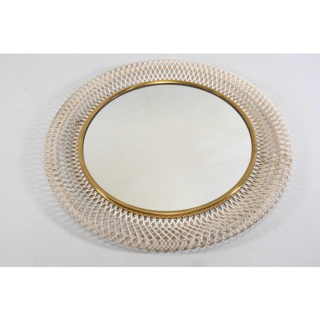 Mid-Century Modern Wall Mirror from Vereinigte Werkstätten München, Germany, 1950s For Sale - Image 10 of 10