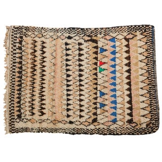 Vintage Moroccan Rug - 5′ × 6′10″ For Sale
