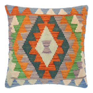 Southwestern Turkish Federico Hand Woven Kilim Throw Pillow