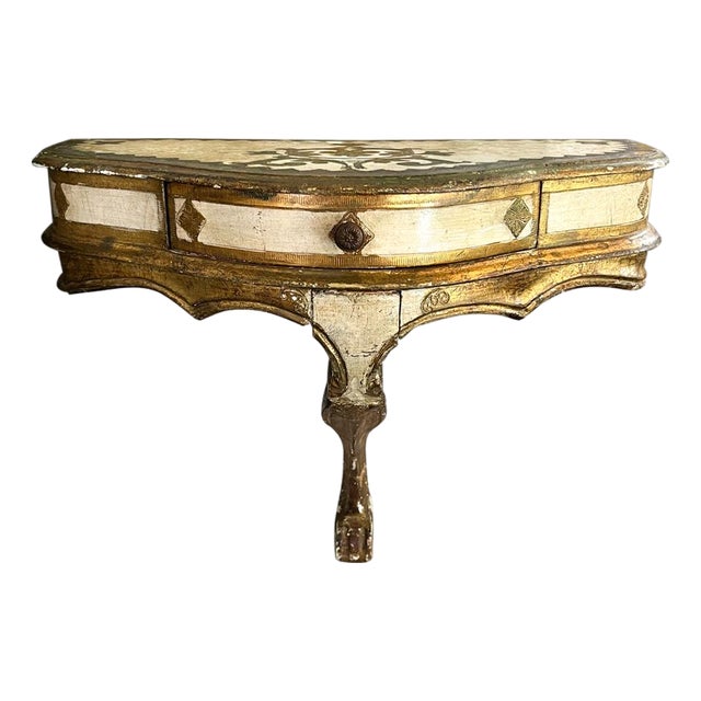 19th Century Florentine Floating Console For Sale