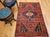 Persian Vintage Persian Malayer Area Rug, Hand-Knotted Wool, Geometric Tribal Pattern, 4x6, Red & Blue For Sale - Image 3 of 16