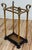 Mid 20th Century Vintage Chapman Swan Head Brass and Iron Umbrella Stand For Sale - Image 5 of 10
