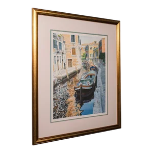 2000's Contemporary Venetian Canal Print