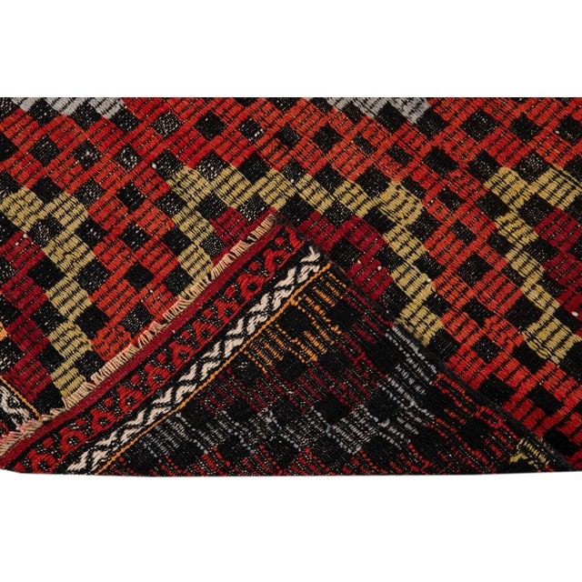 Traditional Mid-20th Century Vintage Sumakh Runner Rug 3 X 9 For Sale - Image 3 of 13