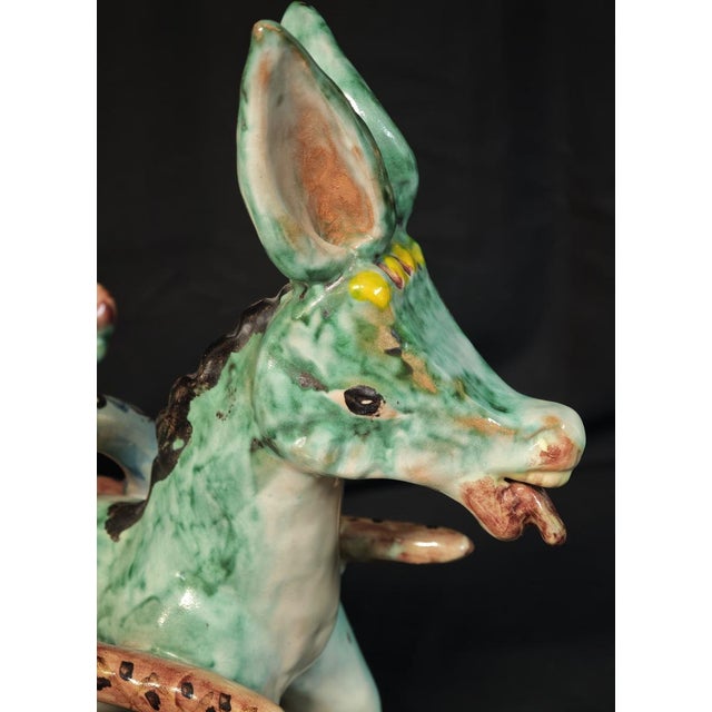 Splendid Vietri ceramic donkey by Cassetta, dating back to the 1960s. A fascinating piece for collectors of Italian...