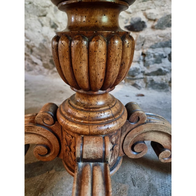 Antique French Walnut Violin Table / Centre Table with Drawer, C. 18801900, 1890s For Sale - Image 11 of 18