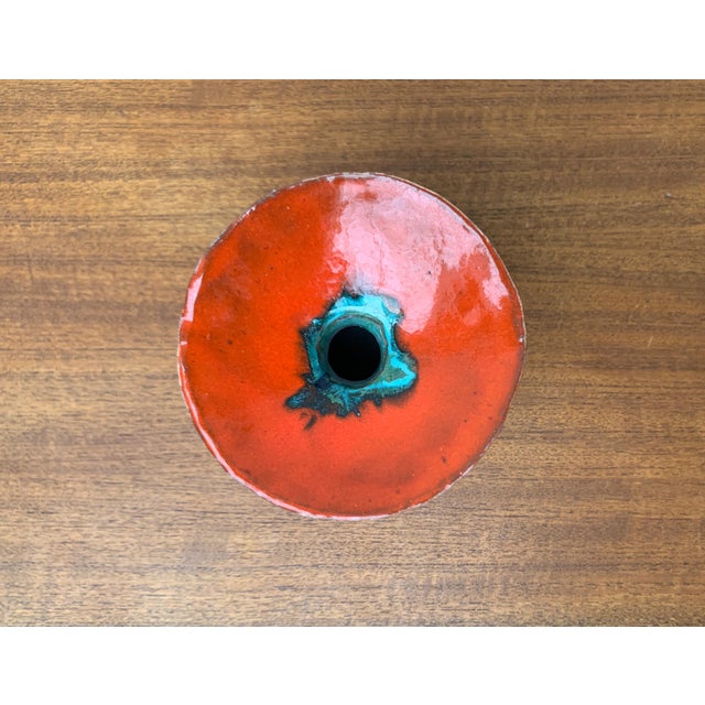 Mid-Century Modern German Studio Pottery Mushroom Vase from Hase Dietz Keramik, 1960s For Sale - Image 14 of 18