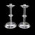 Pair of Vintage Candlesticks, English, Silver Plate, Snuffer Tool, Mid Century For Sale - Image 4 of 11