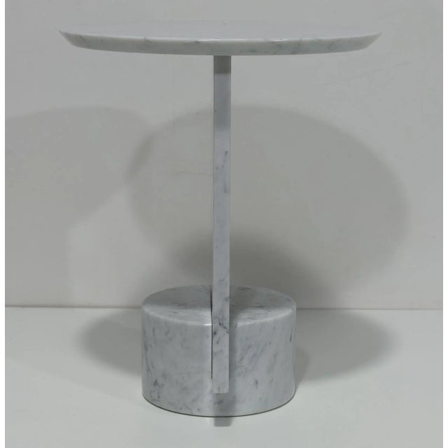 Stone Rémi Bouhaniche “My Dear” Side Table in Carrara Marble For Sale - Image 7 of 11