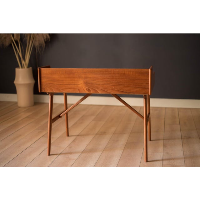Mid Century Teak Writing Desk by Arne Wahl Iversen for Vinde Møbelfabrik For Sale - Image 10 of 12
