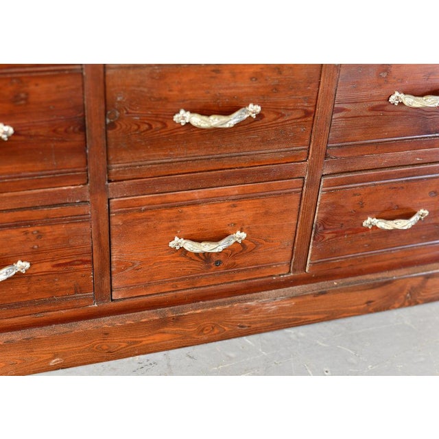 Brown Art Nouveau Ironmongers Drawers, 1890s For Sale - Image 8 of 10