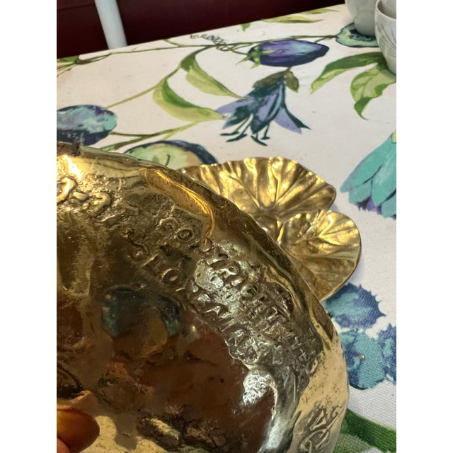 1970s 1970s Solid Brass Leaf Trays Catchall- Set of 2 For Sale - Image 5 of 6