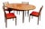 Mid-Century Modern Circular Extendable Dining Table and Chairs from G-Plan, Set of 5 For Sale