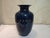 Chinese Old Ceramic Vase,Qianlong Marked Blue Ground Famille Rose Porcelain Vase Hand Drawing Flowers and Birds Pattern For Sale - Image 10 of 12