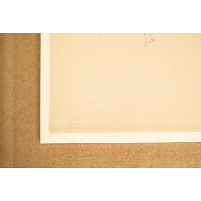 Pop Art Silk Screen Print and Collage "Clothespin Brancusi's Kiss" Philadelphia by Claes Oldenburg, 1972 For Sale - Image 13 of 13