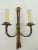 Mid-Century Modern Vintage French Brass Wall Light with Candles, Set of 2 For Sale - Image 3 of 10
