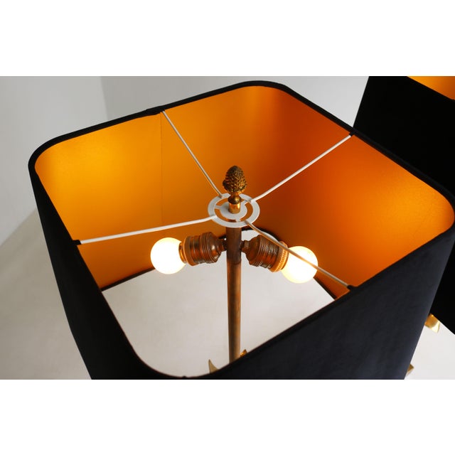 Corn Table Lamps from Maison Charles, 1950s, Set of 2 For Sale - Image 12 of 13