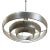 Mid-Century "Saturn" Ceiling Aluminum 19" Pendant by Kurt Versen, 16 Available For Sale