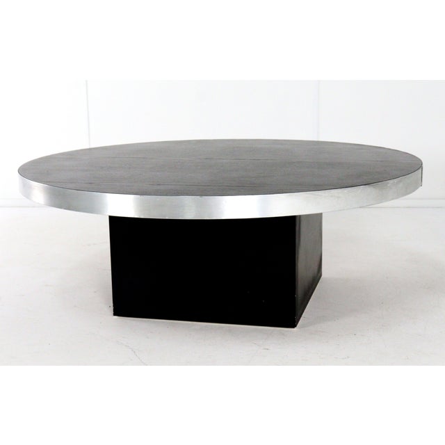 Contemporary Coffee Table in the Style of Willy Rizzo For Sale - Image 3 of 5