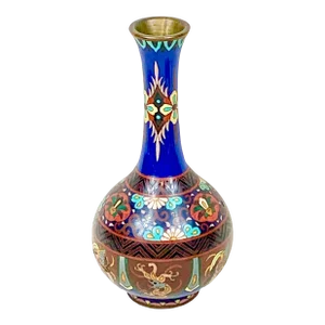 Vintage Dragon Design Cloisonné Vase