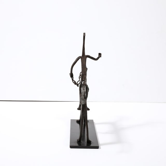 A Bamana Wrought Iron Equestrian Sculpture For Sale - Image 10 of 12