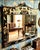 Monumental Vintage Chinoiserie Black Lacquer Soapstone Carved Pagoda Regency Rectangular Mirror For Sale - Image 14 of 14