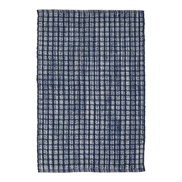 Dash & Albert by Annie Selke Coco Blue Indoor/Outdoor Rug, 3' x 5' For Sale