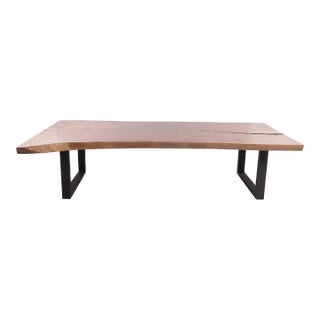 118" Inch Living Edge Desk or Dining Table 3 For Sale