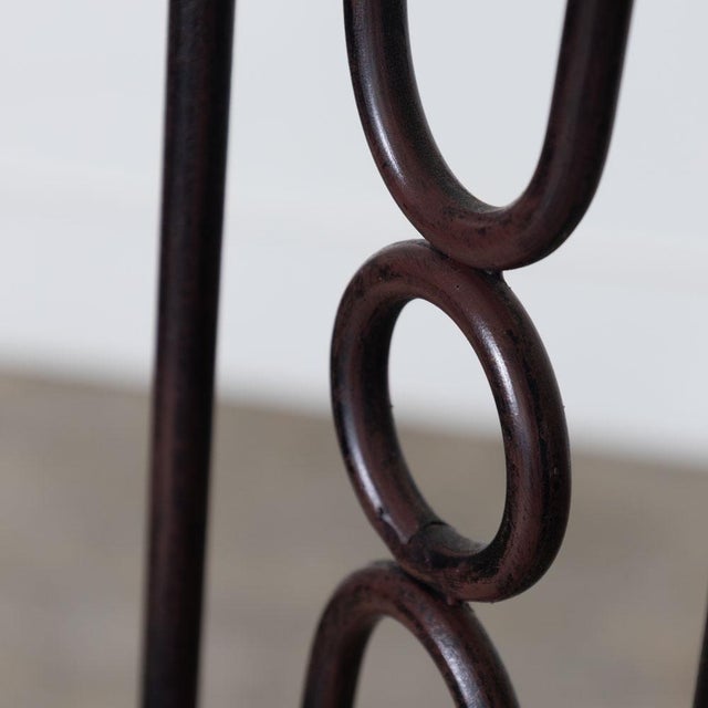 Late 20th Century French Neoclassical Iron Dining Chairs, Set of 6 For Sale - Image 12 of 15