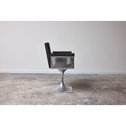 Black The Bridge M400 Armchair by Roger Tallon for Galerie Lacloche, 1964 For Sale - Image 8 of 15