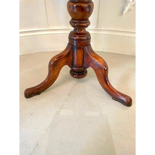 Wood Antique Victorian Elm Freestanding Centre Table For Sale - Image 7 of 13