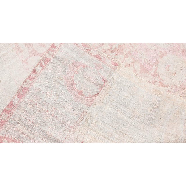 Indian Authentic Indian Cotton Agra Rug For Sale - Image 3 of 11