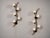 Astra, Norwegian Mid-Century Modern, Monumental Floral Sconces, Copper, Brass, Glass, Norway, 1940s Pair of large and...