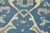 Oushak Runner 2’7” X 9’10” Blue Wool Tribal Hand-Knotted Oriental Rug For Sale - Image 4 of 13