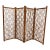 Vintage Japanese Solid Teak 4 Panel Screen, 1960 For Sale