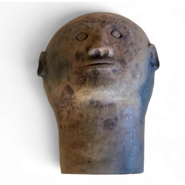 Ceramic Ceramic Head Sculpture, 1970s For Sale - Image 7 of 17