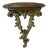 Vintage Syroco Wood Gold Wall Shelf For Sale