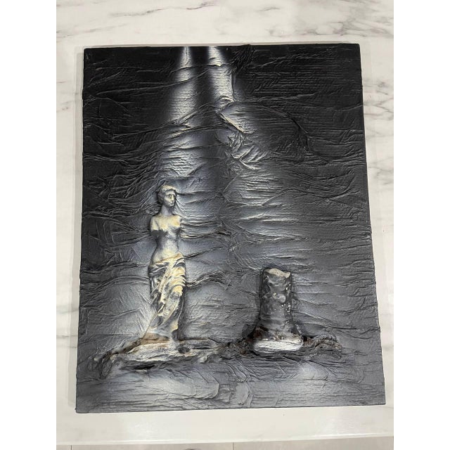 Gothic 1990s Contemporary Figurative Mixed-Media Bas-Relief – Set of 4 For Sale - Image 3 of 7