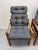 Vintage Danish Modern High-Back Lounge Chairs, Pair, C. 1970s For Sale - Image 9 of 13